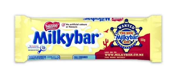 And there's a twist this year: the next MILKYBAR Kid won't necessarily be a blonde boy... 